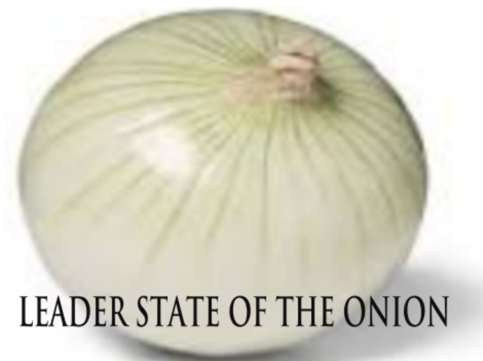 OUR LEADER STATE OF THE ONION…TOO MANY BORN AGAIN “CHRISTIANS” PRACTICING  WITCHCRAFT??