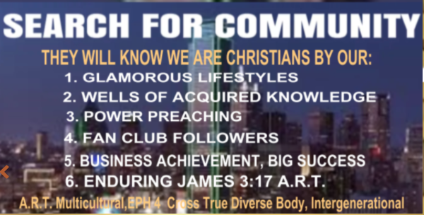 #4 MENTORING BY THE APOSTLE PAUL; RACIALLY DIVERSE, UNIFIED SUBMITTED “EPHESIANS 4 COMMUNITY) + COMMON DOCTRINES