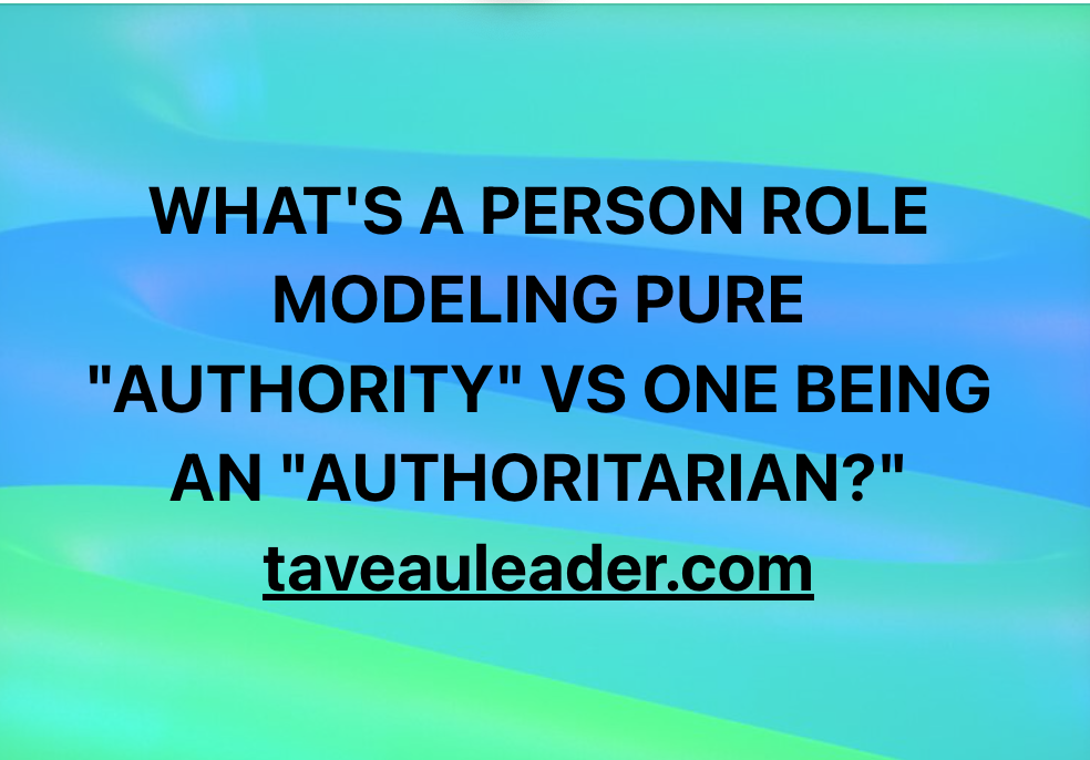 GOVERNING “RIGHT ATTITUDE” AND/OR TRUE PURE GOVERNING AUTHORITY?